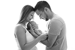 Backlighting Newborn and Parents